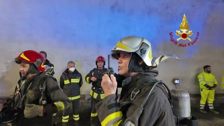 VF, simulazione di un incidente stradale