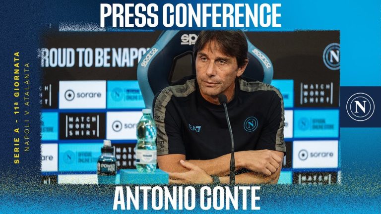 Napoli-Atalanta, Conte in press conference