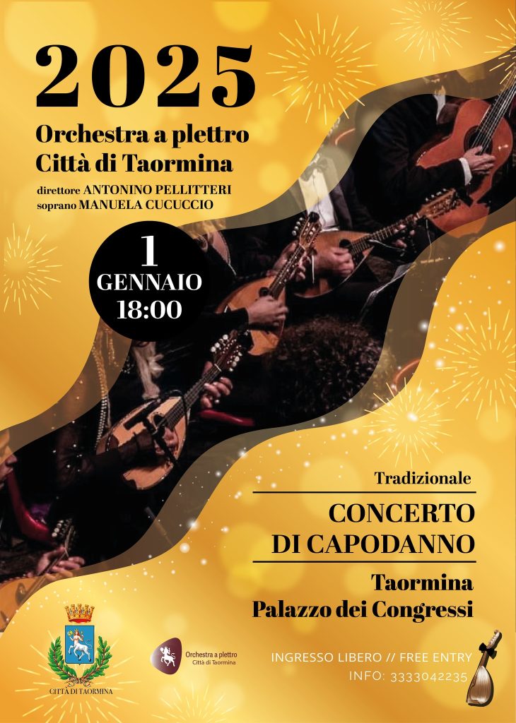 Capodanno a Taormina, concerto dell'Orchestra a Plettro: omaggio a Chico Scimone 1 concerto di capodanno a taormina 1