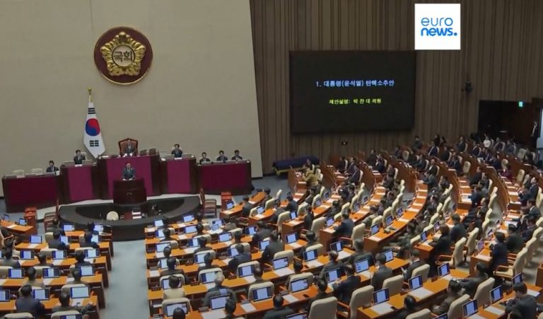 Corea del Sud: passa la mozione per l’impeachment di Yoon Suk-yeol