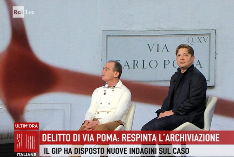 Giallo di Via Poma, l’indagine riparte: lo scrittore taorminese Cardente a “Storie Italiane” su Rai1 (VIDEO)