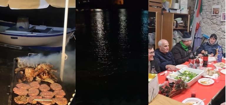Taormina Fishing Club, splendida cena di Natale in spiaggia (VIDEO)