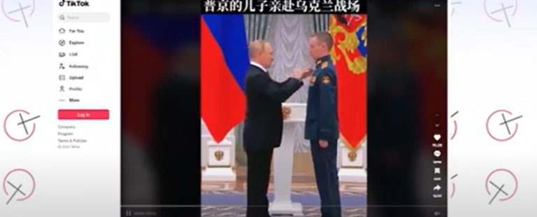 Il figlio di Putin inviato a combattere in Ucraina? Il video fake