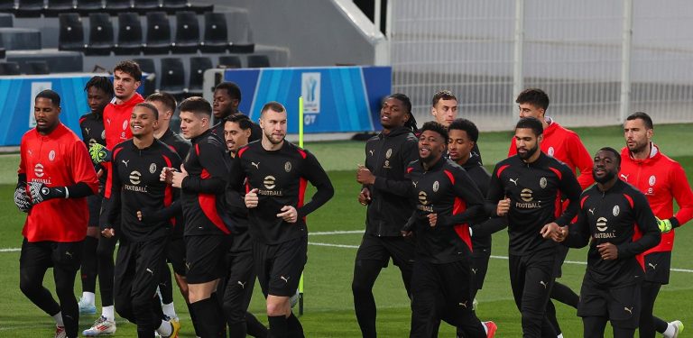 Inter-Milan, la rifinitura dei rossoneri