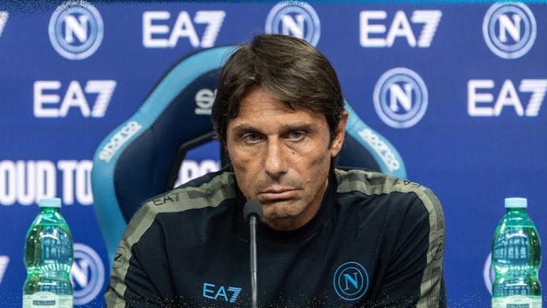 Roma-Napoli, Conte in press conference