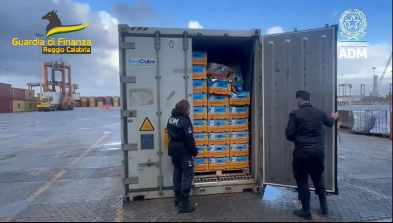 Droga, blitz al porto di Gioia Tauro: sequestrati 27 chili di cocaina