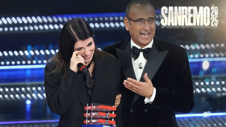Sanremo, le lacrime di Giorgia all’Ariston