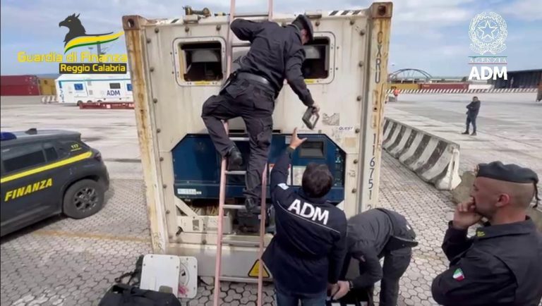 Blitz nel porto di Gioia Tauro, sequestrati oltre 780 chili di droga