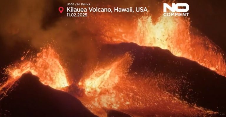 Stati Uniti: eruzione spettacolare del vulcano Kilauea nelle Hawaii