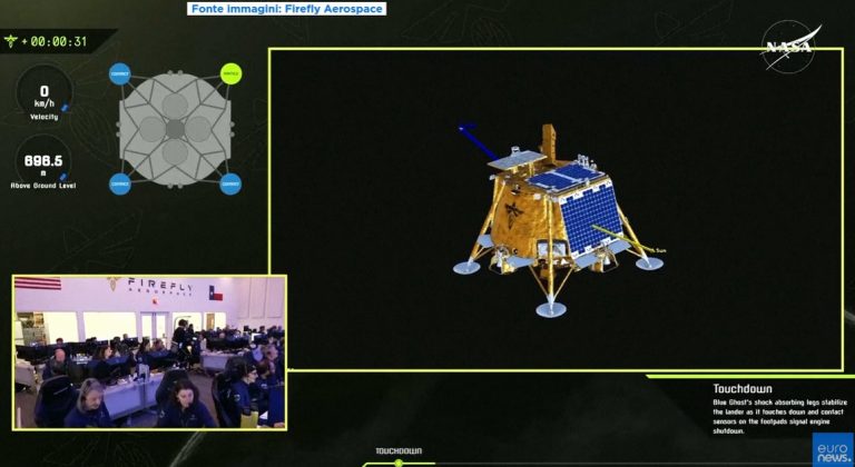 Il lander privato Blue Ghost atterra sulla Luna con gli strumenti Nasa