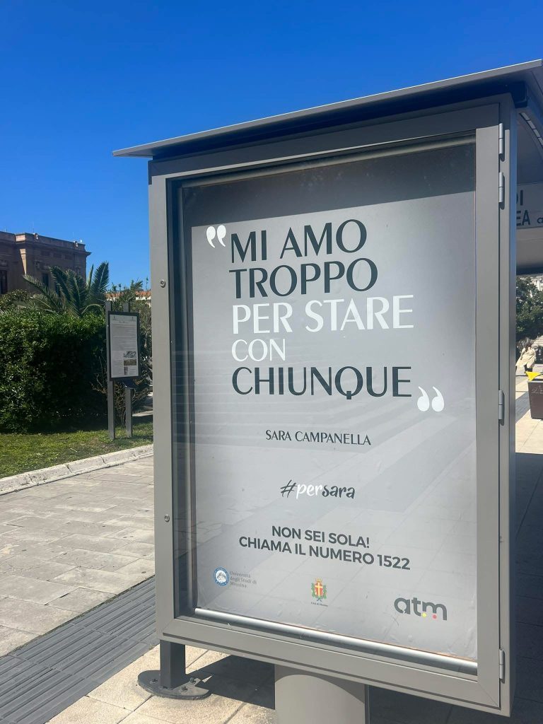 Atm Messina ricorda Sara Campanella con una pensilina dedicata: un messaggio contro la violenza di genere