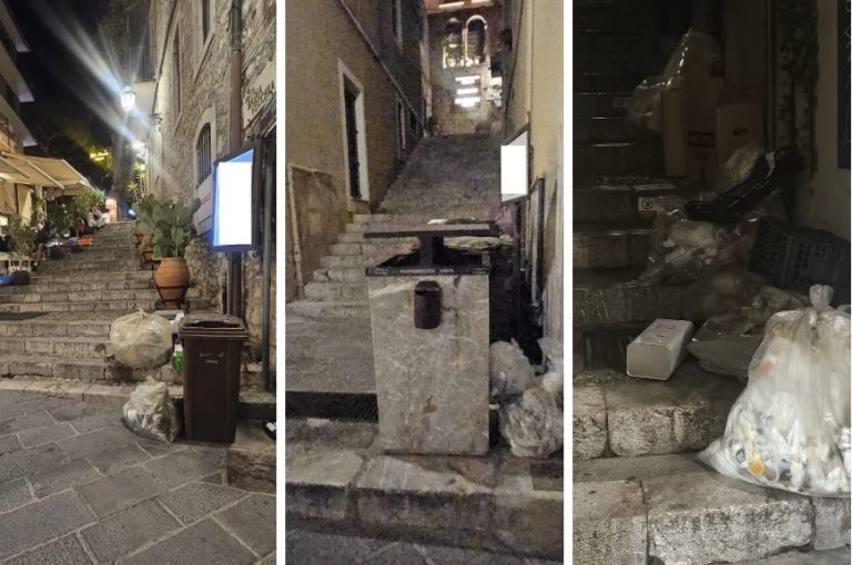 De Luca: “Ecco le foto dei rifiuti a Taormina la sera del 1 maggio”