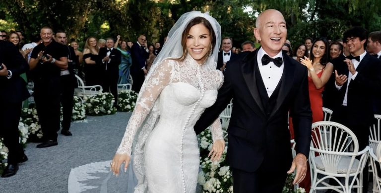 Jeff Bezos e Lauren Sánchez sposi a Venezia: nozze blindate e abiti firmati Dolce&Gabbana