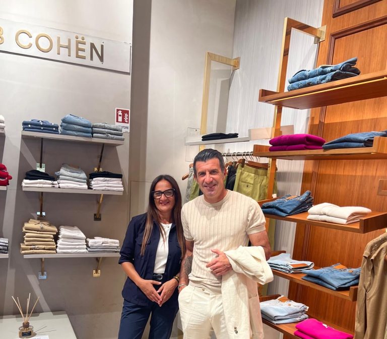 Luis Figo a Taormina: “Un posto fantastico”. Il brand LF è partner di Jacob Cohën