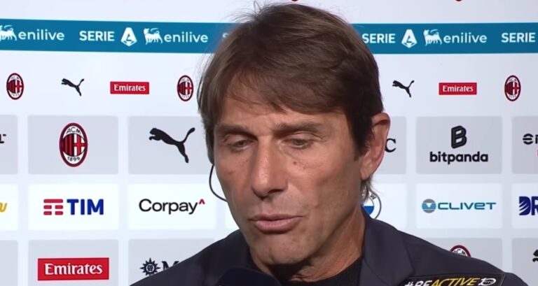 Napoli, Conte: “Niente da rimproverarci sulla sconfitta con il Milan”