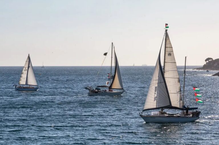 Global Sumud Flotilla, imbarcazioni salpate da Portopalo in direzione Gaza