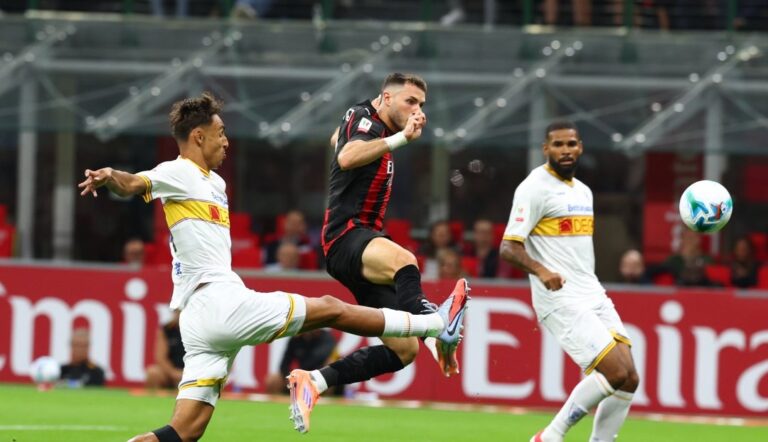 Coppa Italia, il Milan travolge il Lecce 3-0 e sfiderà la Lazio