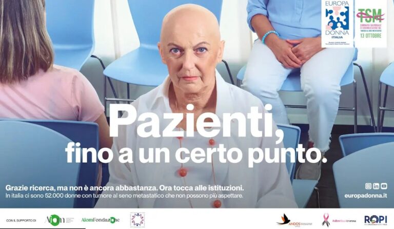 Europa Donna Italia lancia la nuova campagna sul tumore al seno metastatico Europa Donna Italia lancia la nuova campagna sul tumore al seno metastatico