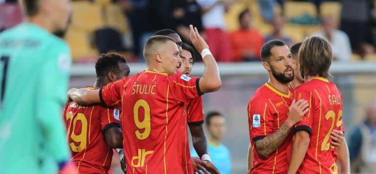 Prima gioia Camarda, il Lecce aggancia il Bologna in extremis