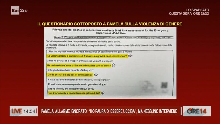 Il dramma di Pamela: così aveva chiesto aiuto