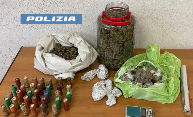 Sequestro di droga e munizioni a Catania, erano nascoste sul tetto di uno stabile
