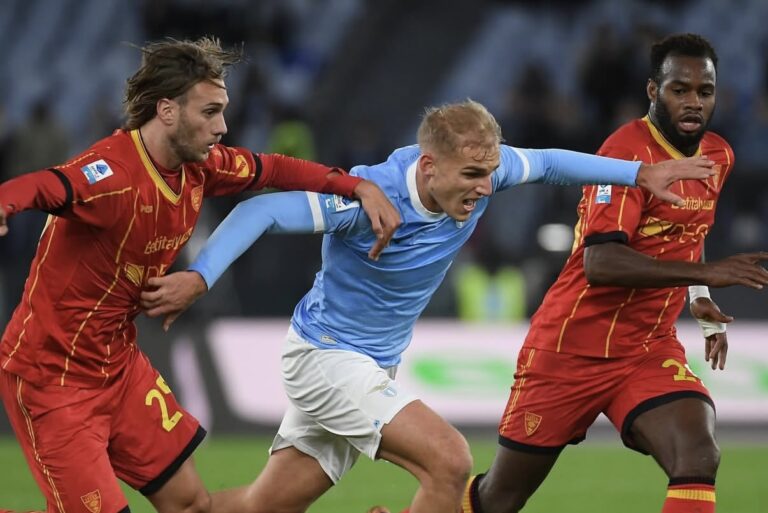 Lazio batte Lecce 2-0, decidono Guendouzi e Noslin