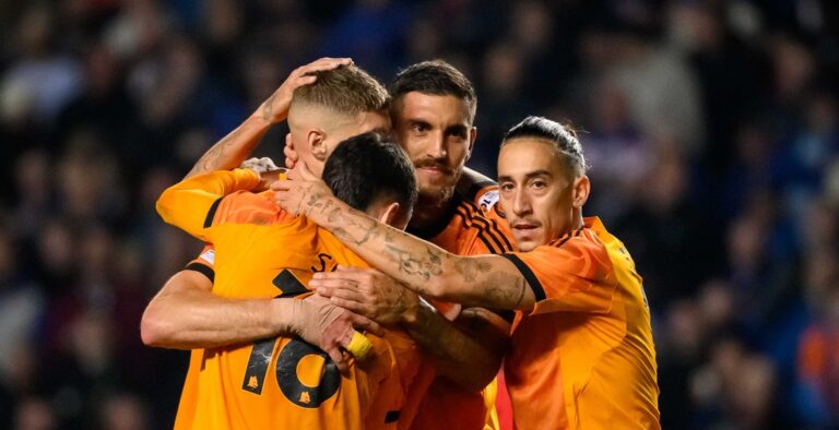 La Roma ritrova la vittoria in Europa, decisivi Soulé e Pellegrini a Glasgow