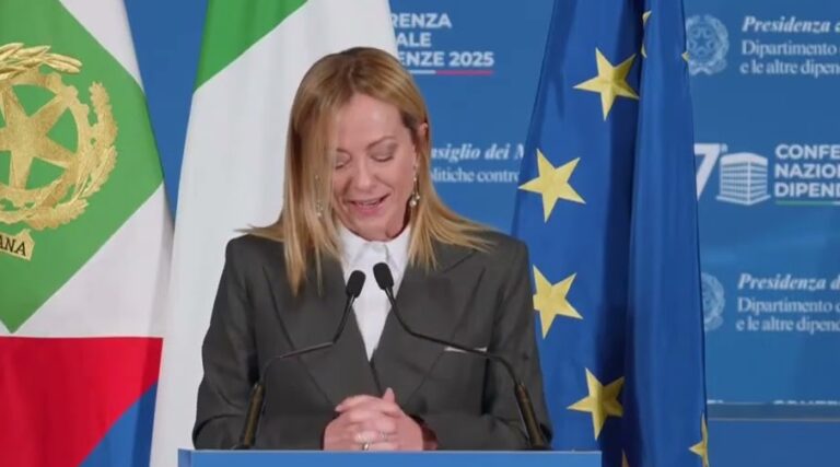 Meloni: “Nessuno solo in sfida alla droga”