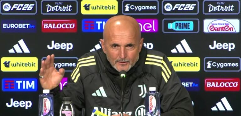 Spalletti: “Juve deve essere bella e vincente”, ma Vlahovic lungo ko