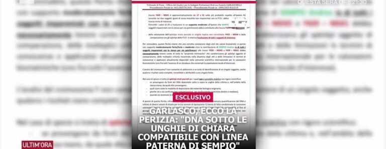 Garlasco: “Compatibilità forte Dna Sempio su unghie Chiara”