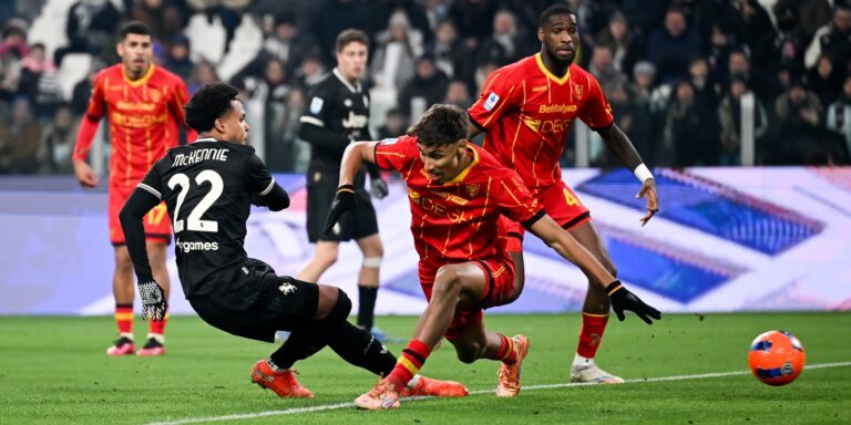 Il Lecce ferma la Juventus sull’1-1 allo Stadium, Falcone para un rigore a David