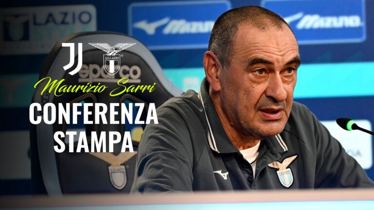 Juve-Lazio, Sarri in press conference