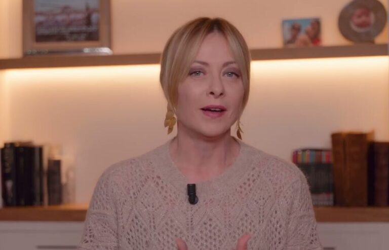 Crisi in Medio Oriente, videomessaggio del Presidente Meloni