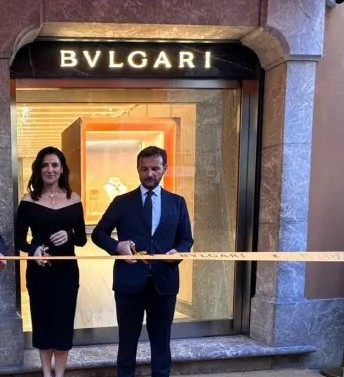 Bvlgari a Taormina, Luisa Ranieri madrina per l'inaugurazione della nuova boutique 1 Ranieri e Munafo