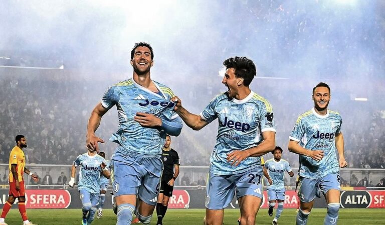 La Juve torna a vincere, a Lecce la decide Vlahovic