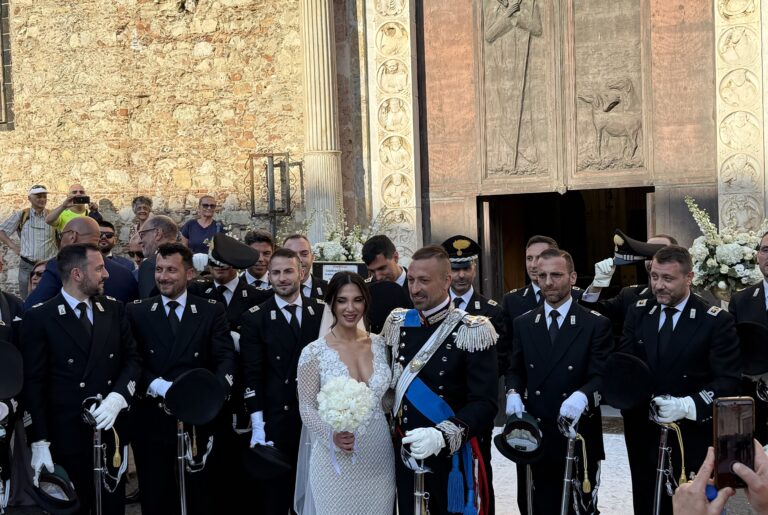 Nozze da favola a Taormina per Arcangelo Maiello e Claudia Grotteria