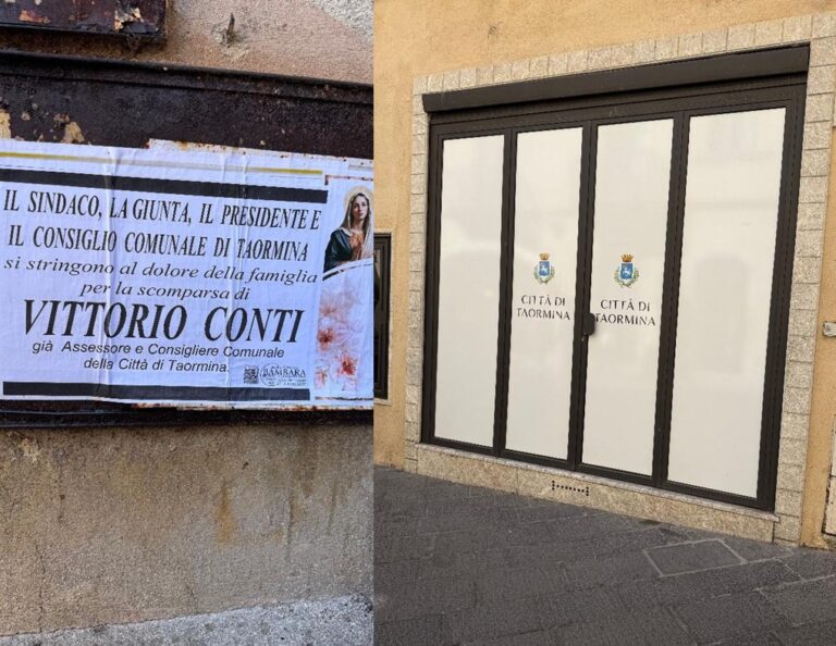 L’addio a Vittorio Conti, il cordoglio del Comune di Taormina. Le due facce del Palazzo