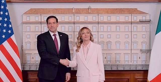 Rubio incontra Meloni: colloqui su rapporti Usa-Italia-Ue, Iran e dazi