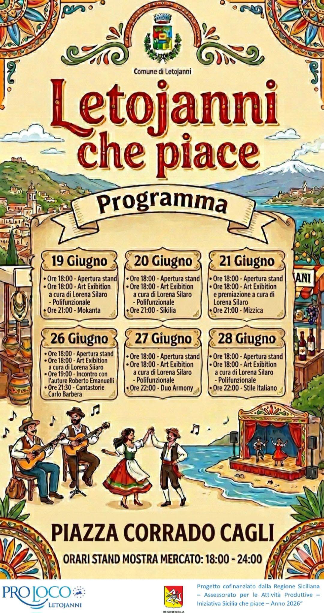 "Letojanni che piace - Sinfonia di Sicilia", ecco il programma 1 Letojanni che piace