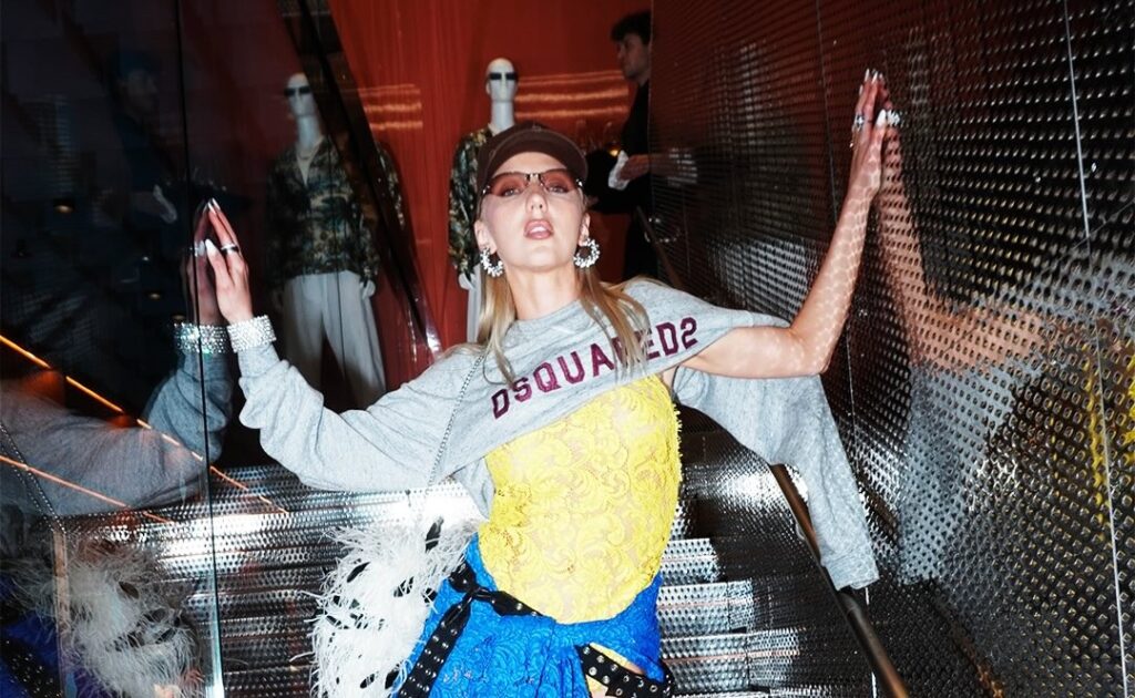 Il trionfo Y2K di DSQUARED2: il successo della PE 2026 tra il glam di Londra e la nuova vita a Taormina 1 dsquared 2