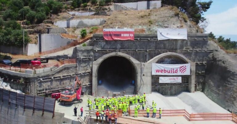 Nuova linea ferroviaria, al via scavo galleria Letojanni. Completati lavori per la prima canna a Scaletta