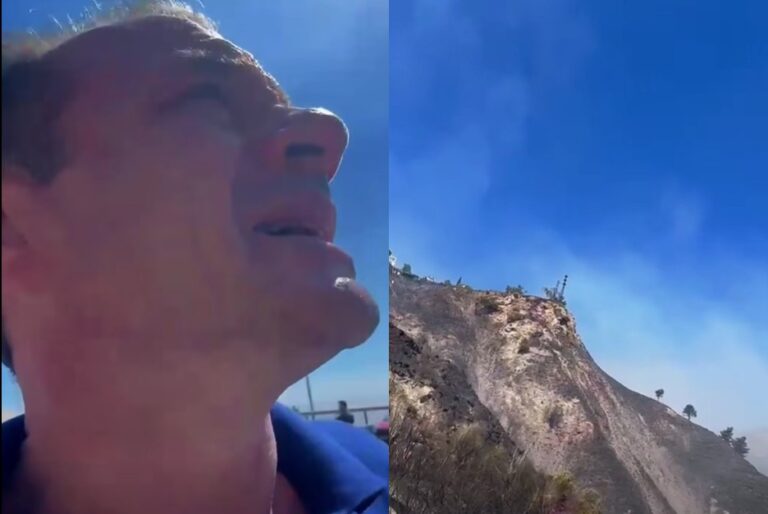 Incendio a Taormina, il sindaco: “Situazione tragica”. Poi l’attacco ai piromani: “Bastardi”