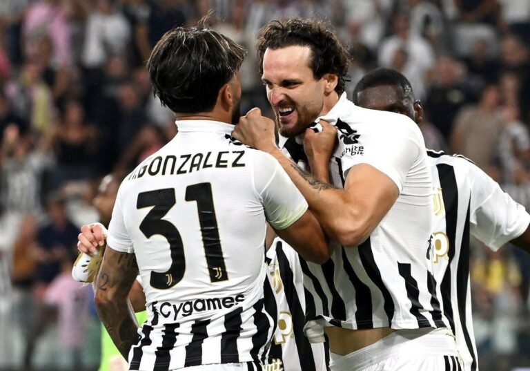Una perla di Cisse e un’incornata di Gatti nel recupero, Juve-Milan 1-1