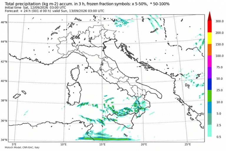 Maltempo in Sicilia, l’esperto a TN24: “Al momento sulla Ionica atteso solo un blando peggioramento”